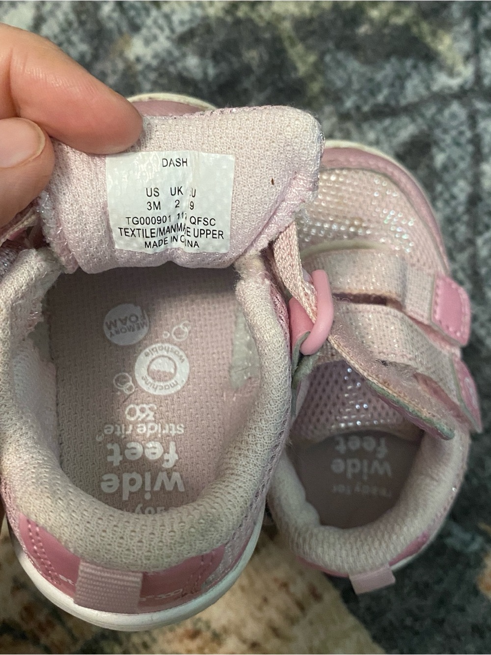 Stride Rite Toddler Pink Hook-and-Loop Sneakers